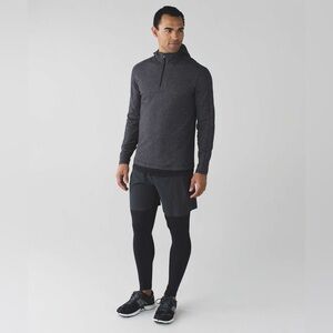 Lululemon Surge Warm Hoodie Heathered Herringbone Black Heathered Black Size L?